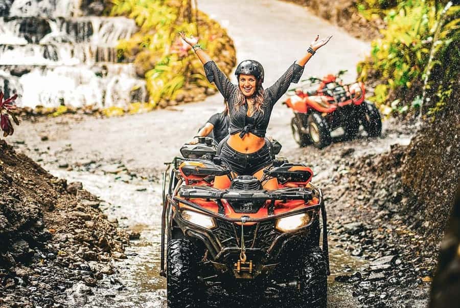 Ubud: Jungle ATV Adventure Waterfall Gorilla Cave and Lunch - Starting at the ATV lobby