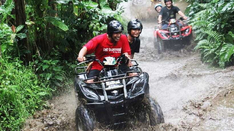 Ubud: Jungle, Rice Fields, River & Muddy Quad Bike Tour - Ninety minutes through forest and farmland