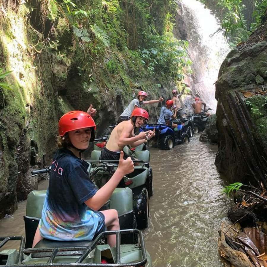 Ubud: Jungle, Waterfall, and Tunnel ATV Tour & Lunch Options - Jungle paths, canals, and river crossings