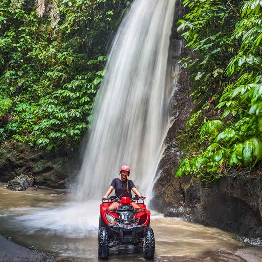 Ubud: Jungle, Waterfall, and Tunnel ATV Tour & Lunch Options - Lunch, showers, and the 30-minute break