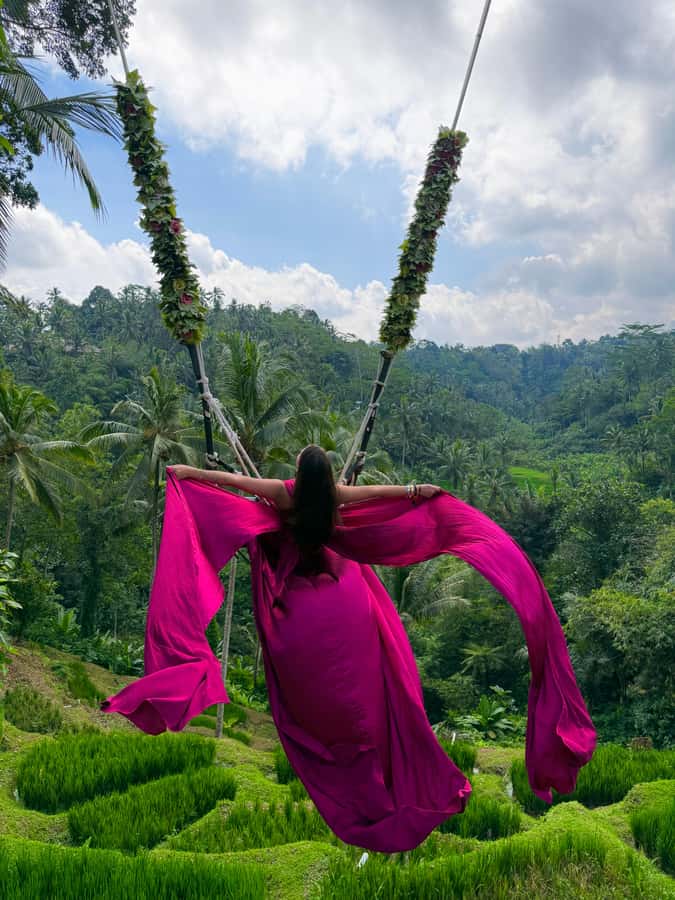 Ubud:Monkey Forest, Rice Terraces, Water Temples, Waterfalls - Ulu Petanu Waterfall: a calm finish