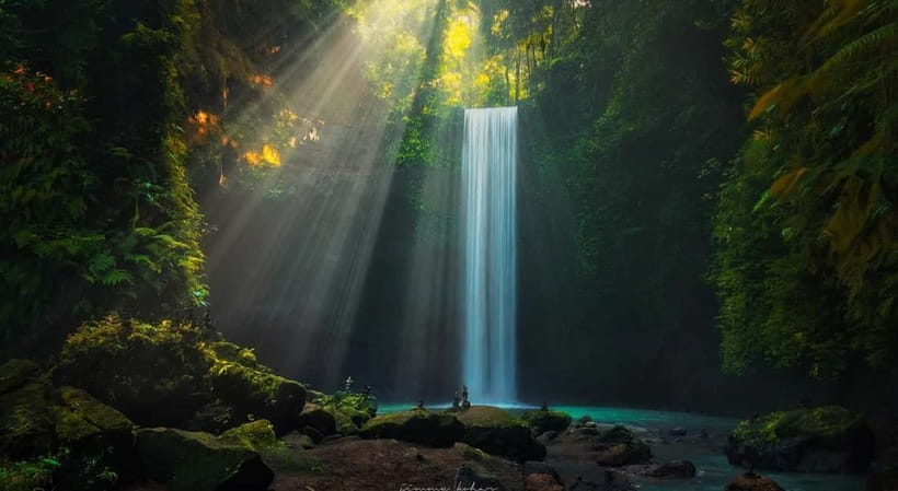 Ubud: Monkey Forest, Tegenungan Waterfall, and Rice Terraces - Tegenungan Waterfall in its small valley