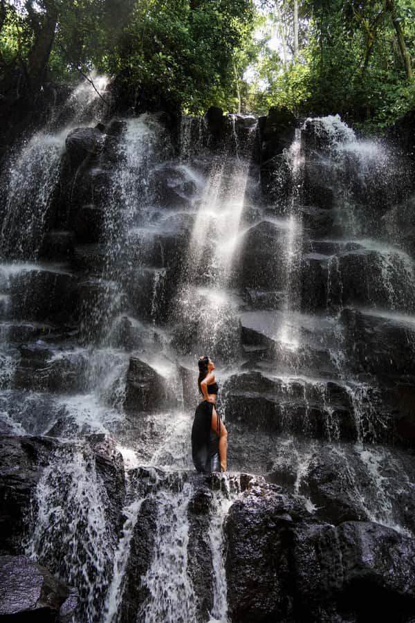 Ubud: Photography Private Tour Rice Terrace Waterfall Swing - Tibumana Waterfall: calm pools and portrait time