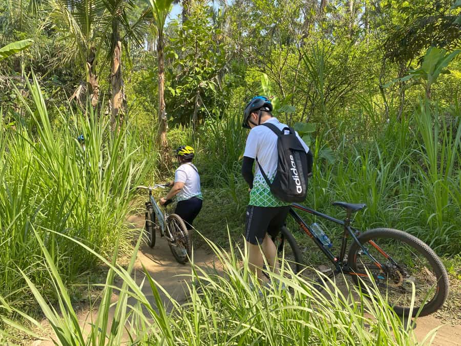 Ubud : PRIVATE Bike Tour inside Rice Field Ubud Countryside - Entering a Balinese Family Compound