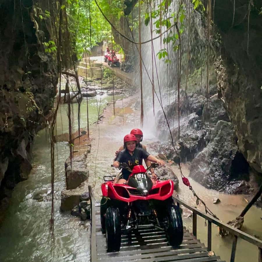 Ubud: Quad ATV Waterfalls & Barong Caves - Jambe Asri ATV and the changing terrain