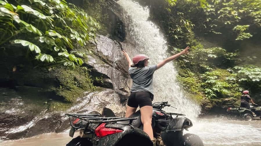Ubud Quad Bike Tour with Waterfall, Long Tunnel, and Lunch - Riding from Ubud’s countryside into the rough stuff