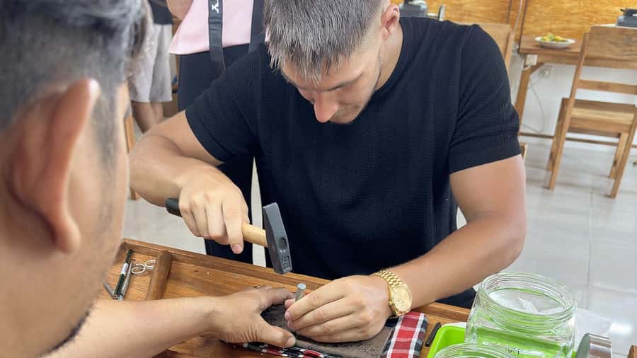 Ubud Silver Experience: 2-Hour Hands-On Jewelry Making Class - Soldering and the parts you should not rush