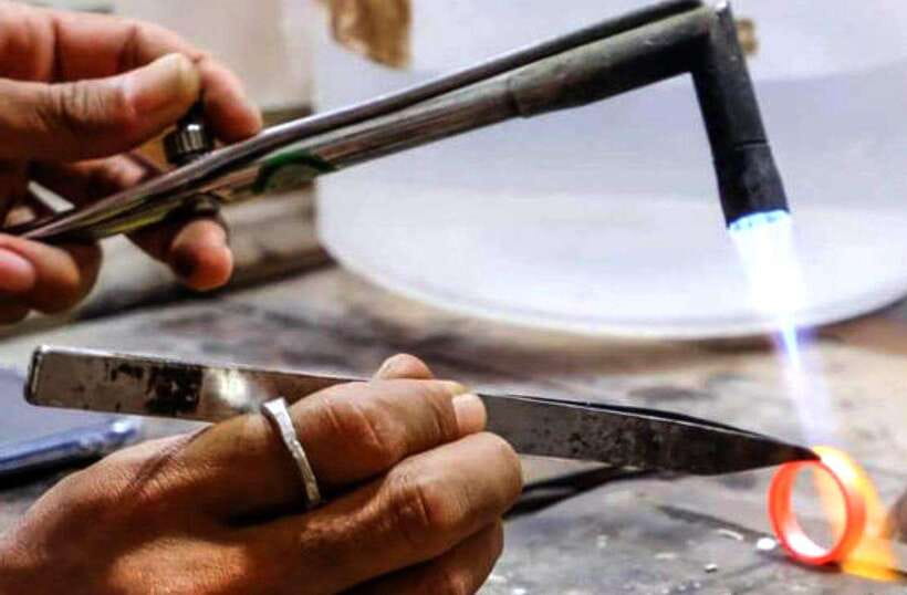 Ubud Silver Jewelry Experience: Craft your Own Masterpiece - Sawing, filing, and hammering the silver