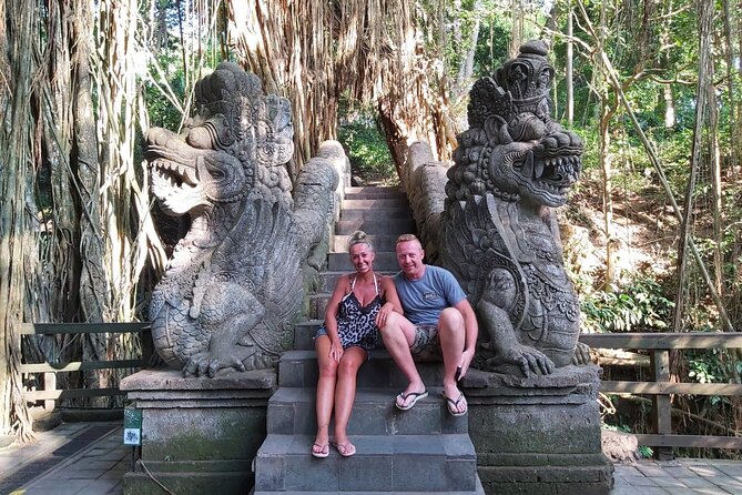 Ubud Tour : Monkey forest, Rice terrace, Water temple, Waterfall & Jungle Swing - Sacred Monkey Forest: macaques, trees, and a temple