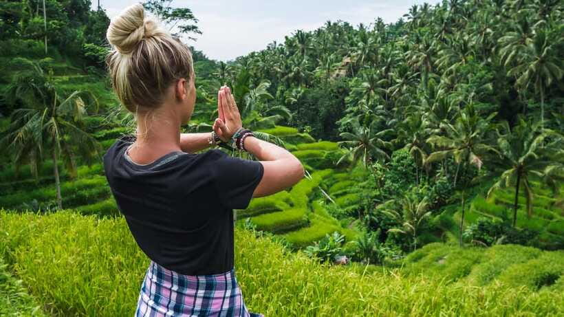 Ubud: Waterfall, Water Temple and Monkey forest Private Tour - Lunch at a local restaurant