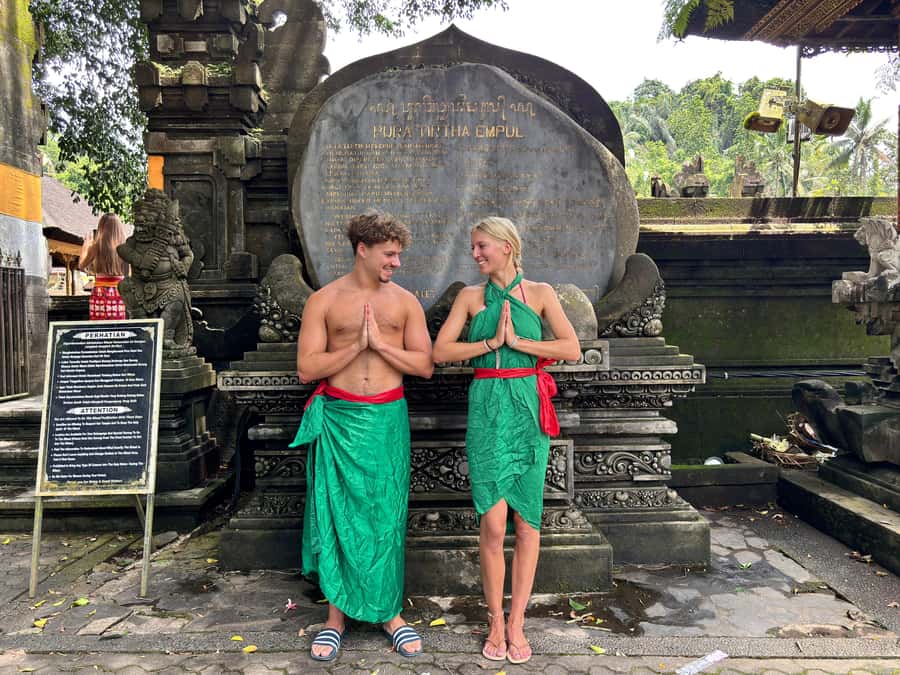 Ubud: Waterfalls, Water Temple & Rice Terraces Private Tour - Tegalalang Rice Terrace: beautiful, busy, and changeable