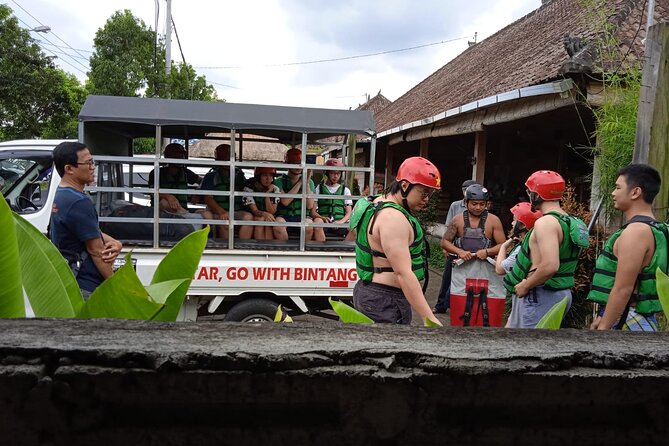 Ubud White Water Rafting on the Ayung River with Pickup & Lunch - Rapids, waterfalls, rice fields, and carved rock
