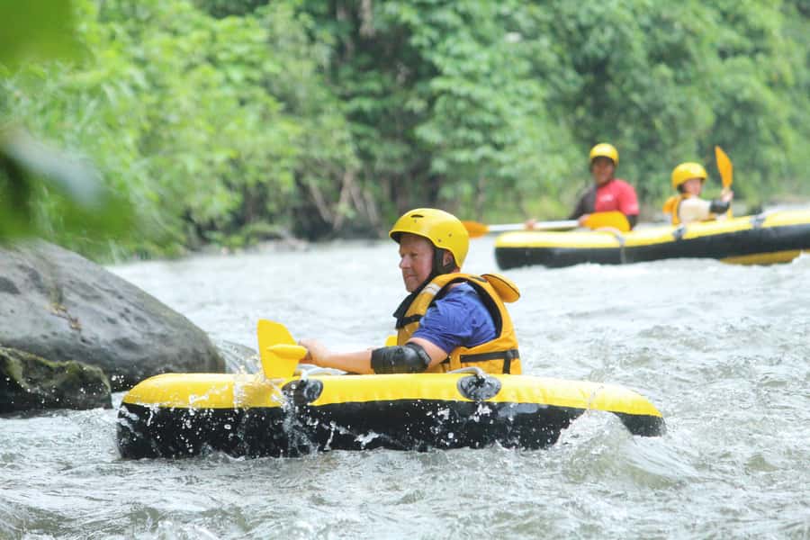 Ubud: Wos River Tubing with Waterfall Adventure and Lunch - Photos, group size, and the feel of the outing