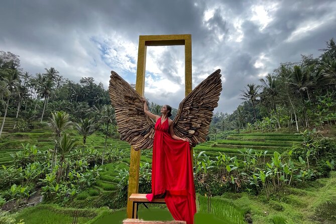 Ubud: Zipline, Bali Swing, and Sky Bike in a Private Rice Terrace - Zipline and sky bike above the paddies