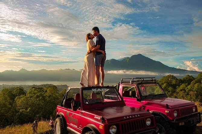 Volcano Jeep Adventure and Ubud Tour - The black-lava Jeep ride at Mount Batur
